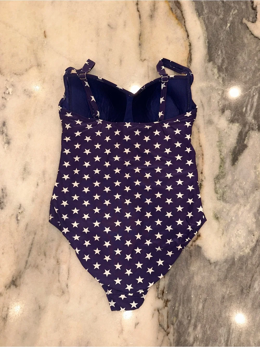 Nip Tuck Size 10 Navy‎ Star Print One-Piece Swimsuit